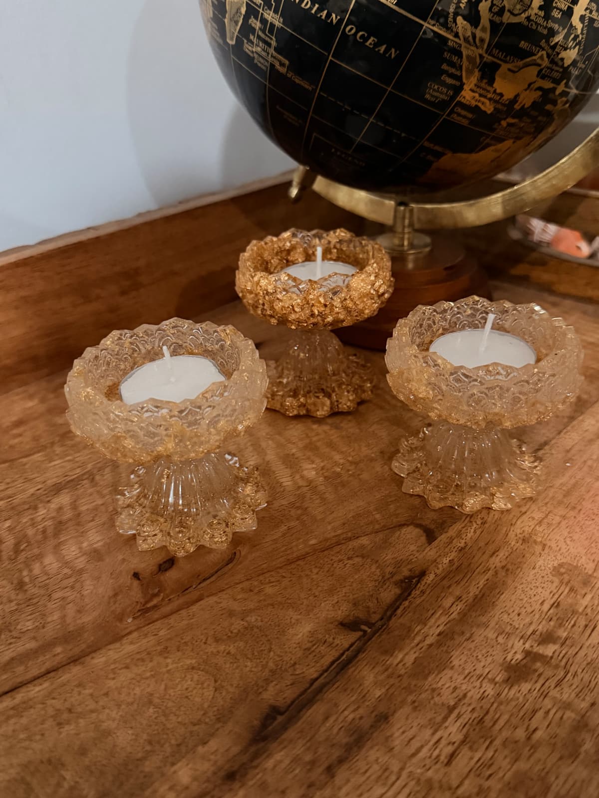 Resin Candle stands